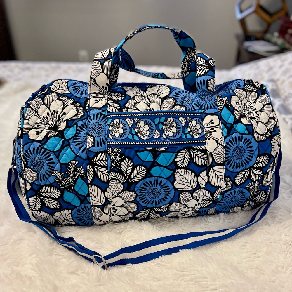 Blue Bayou round duffle